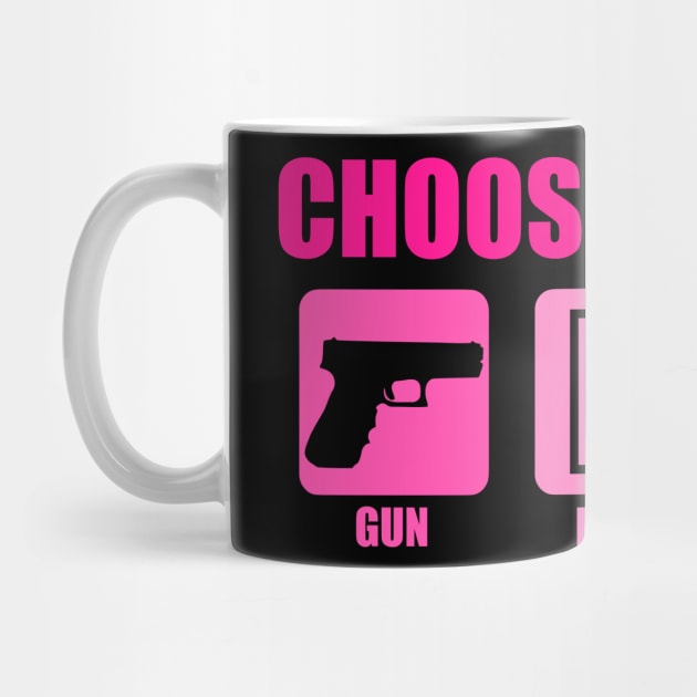 Choose Wisely Gun Paper Scissors Funny Gun Owner by Kawaii-n-Spice